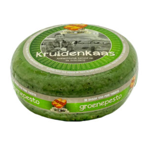 Groene pesto kaas